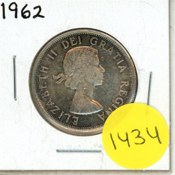 1962 Canadian Silver Fifty Cents