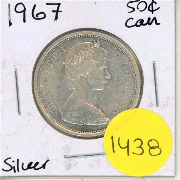 1967 Canadian Silver Fifty Cents