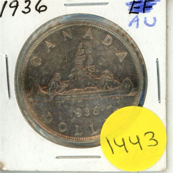 1936 Canadian Silver Dollar