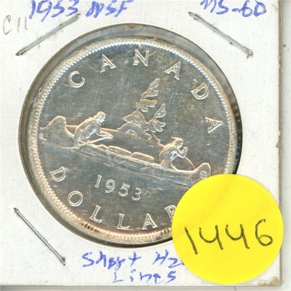 1953 SWL Canadian Silver Dollar
