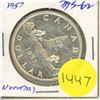 Image 1 : 1957 Canadian Silver Dollar