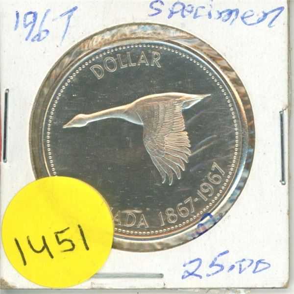 1967 Canadian Silver Dollar - Specimen