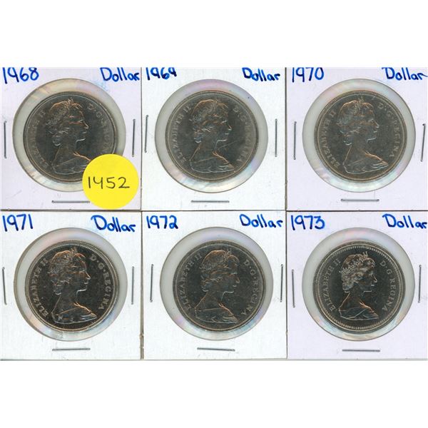 1968-1973 Canada One Dollars.
