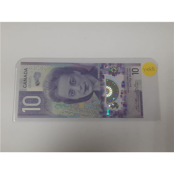 2018 UNC Bank Of Canada Ten Dollar Note
