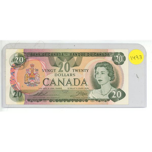 1979 UNC Bank Of Canada Twenty Dollar Note