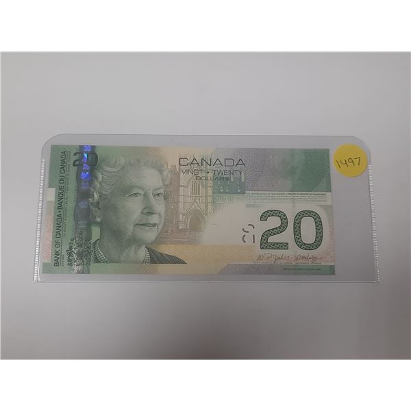 2004 UNC Bank Of Canada Twenty Dollar Note