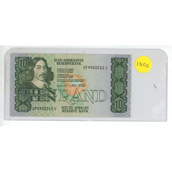 South Africa Ten Rand Note
