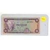 Image 1 : 1960 Bank Of Jamaica One Dollar Note
