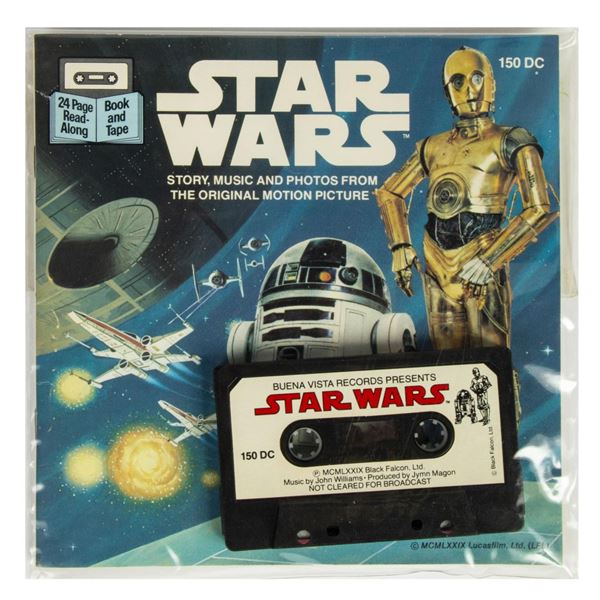 A "Star Wars" Read-Along Book and Cassette Tape.