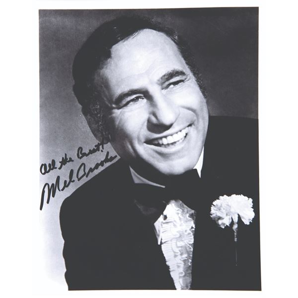 A Mel Brooks Photo With Reproduction Signature.