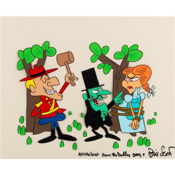 A Signed Dudley Do-Right Scene Cel.