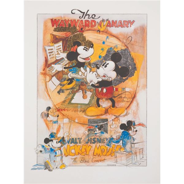 The Wayward Canary & Band Concert Mickey Mouse Print.