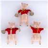 Image 1 : "Three Little Pigs" Composition Dolls by Hestwood Studios.