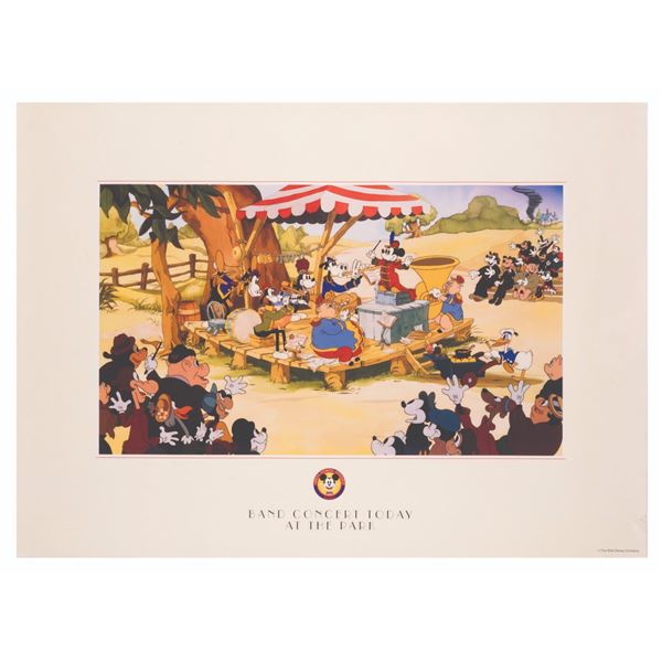 A Disneyana Convention Band Concert Today Poster.