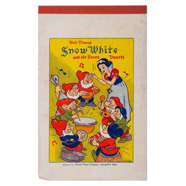 A "Snow White and the Seven Dwarfs" Notepad.