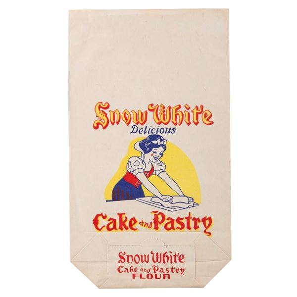 A Snow White Cake and Pastry Flour Bag.