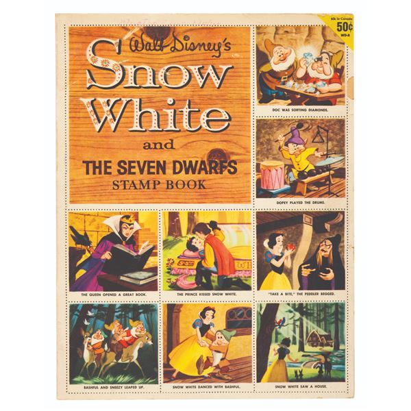 A "Snow White and the Seven Dwarfs" Stamp Book.