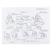 Image 4 : A Set of Seven Dwarfs Publication Model Sheets.
