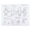 Image 6 : A Set of Seven Dwarfs Publication Model Sheets.