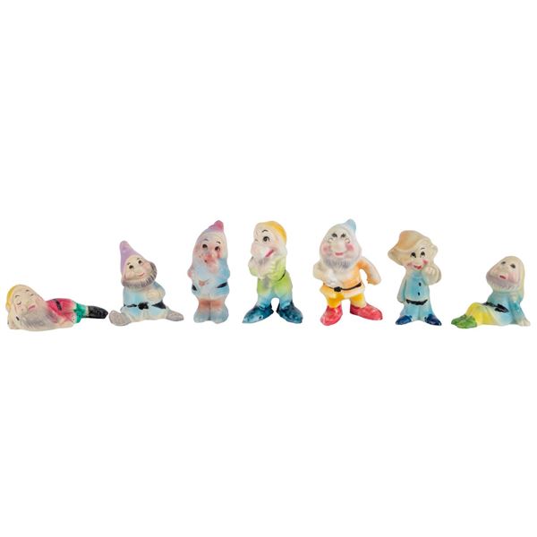 A Hand-Painted Seven Dwarfs Figure Set.
