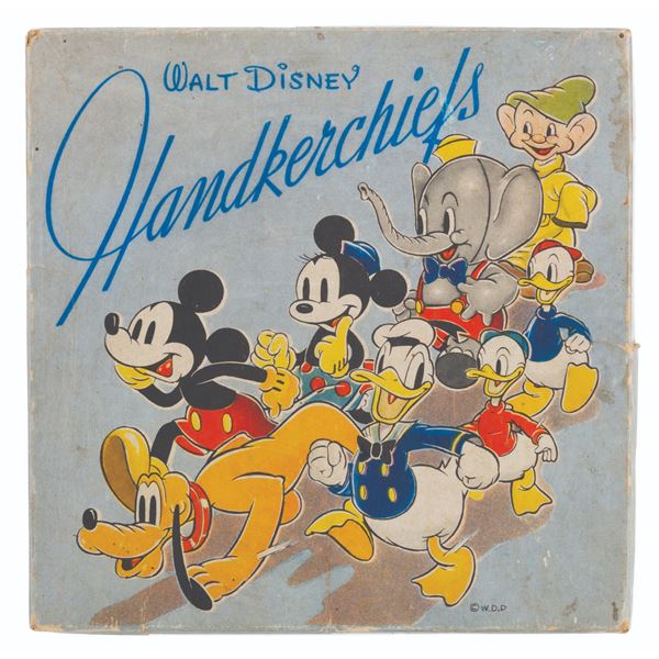 A Set of Three Early Walt Disney Handkerchiefs.