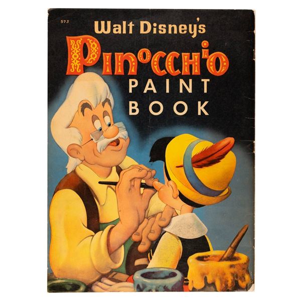 A Walt Disney's "Pinocchio" Paint Book.