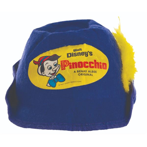 A "Pinocchio" Souvenir Hat with Feather.