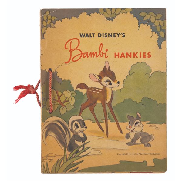 A Walt Disney's Bambi Hankies Book.