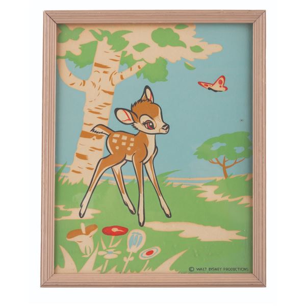 A 1940s Bambi Nursery Decoration Print.