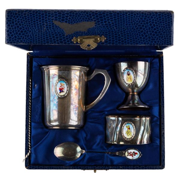 A Rare Disney Characters Silverware Set for Children.