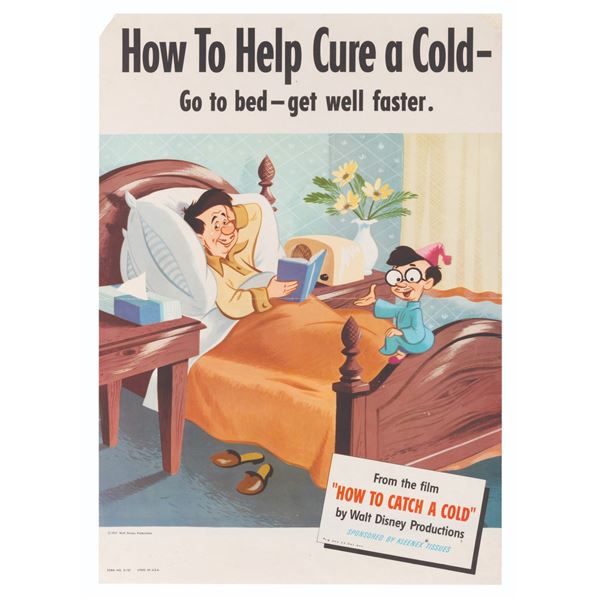 A "How to Catch a Cold" Go to Bed Poster.