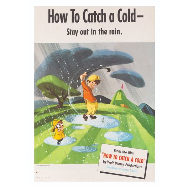 A "How to Catch a Cold" Stay in the Rain Poster.