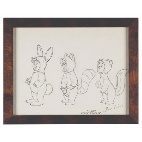 A Drawing of "Peter Pan" Lost Boys by Bill Justice.