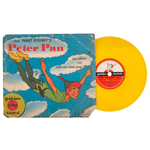 A Walt Disney’s "Peter Pan" 78 RPM Golden Record.