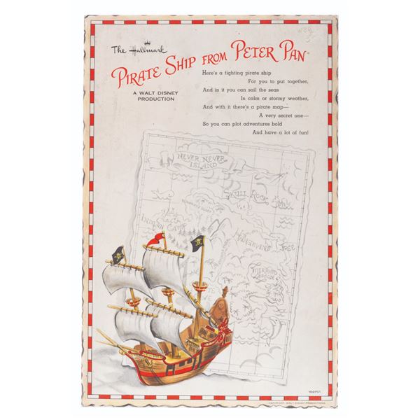 A Hallmark Pirate Ship from Peter Pan Playset.