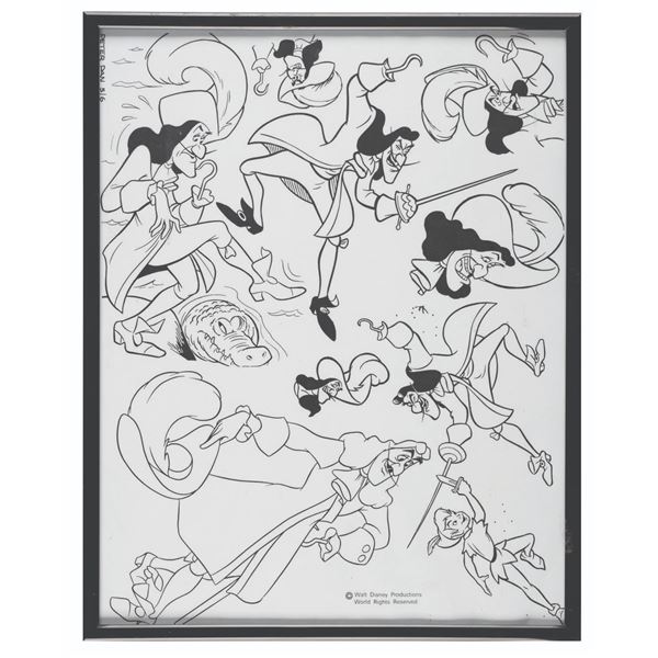 A Captain Hook Clip Art Sheet.