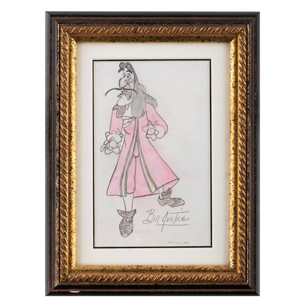 A Bill Justice Captain Hook Drawing.