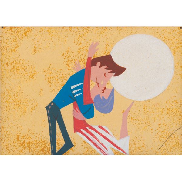 A "Man and the Moon" Ward Kimball Concept Painting.