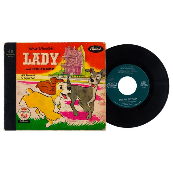 A "Lady and the Tramp" Record and Picture Book.