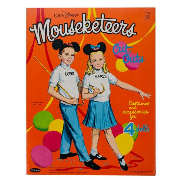 A Walt Disney’s Mouseketeers Cut Outs Book.