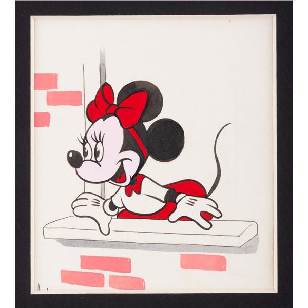 A Small Minnie Mouse Painting.