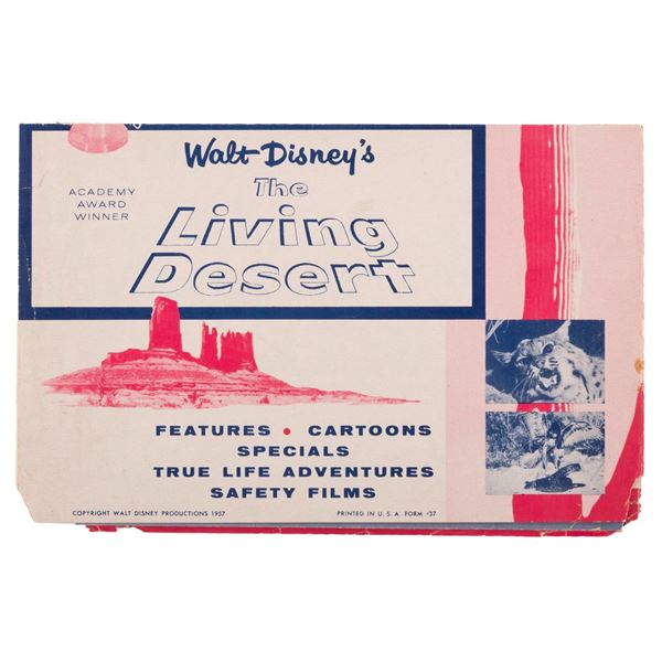 A 1957-58 Catalog of Walt Disney 16mm Rental Films.