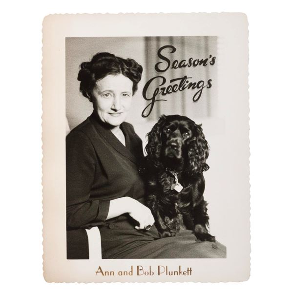 A Holiday Card from Ann and Bob Plunkett.