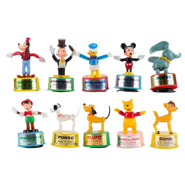 A Collection of Disney Push Puppets.