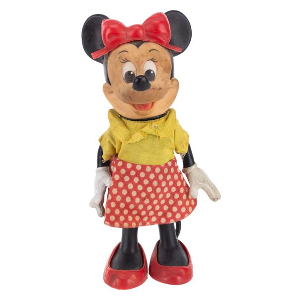 A 1960s Minnie Mouse Rubber Doll.