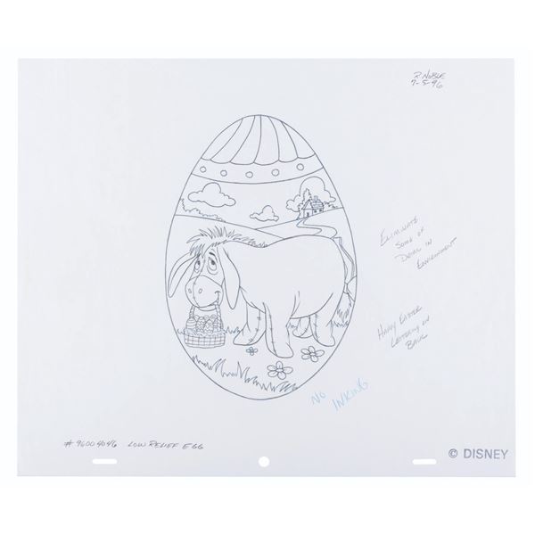 Winnie the Pooh Eeyore Easter Concept Art.