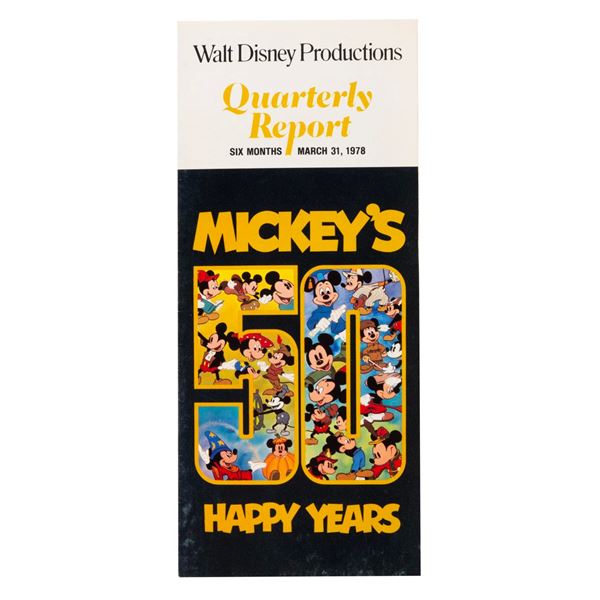 1978 Walt Disney Productions Quarterly Report.