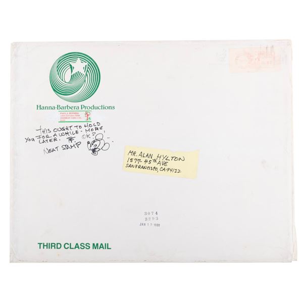 A Paul J. Fennell Mickey Mouse Envelope Drawing.