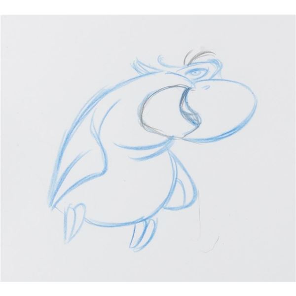 An "Aladdin" Iago Production Drawing.