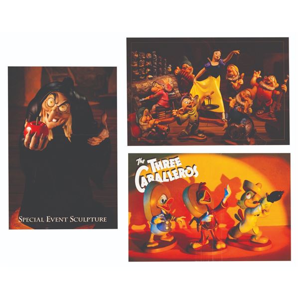 Three WDCC Sculpture Postcards.